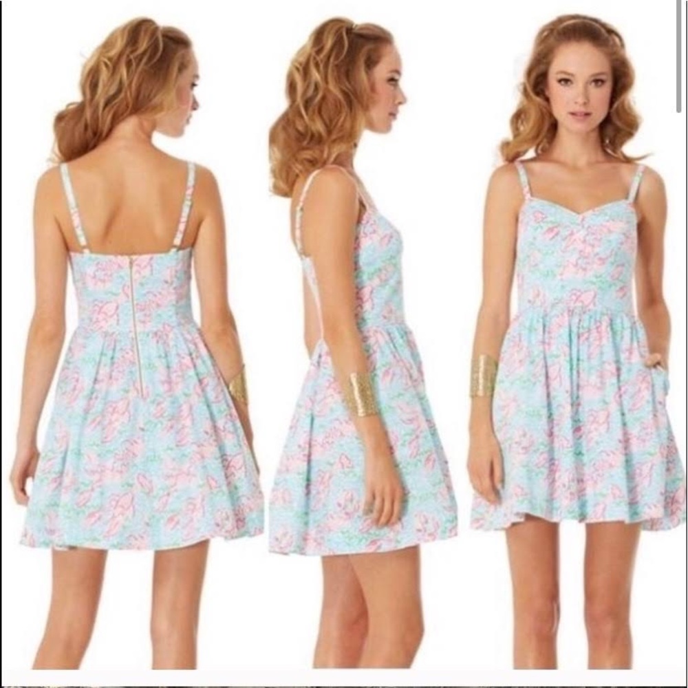 Lilly Pulitzer Spa Blue Lobstah Roll Dress
